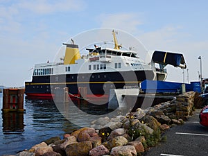Small ferry boat in Denmark