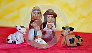 Small figures from the Christmas stable