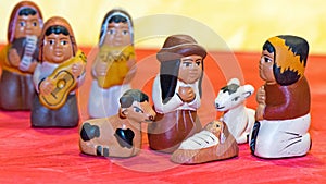 Small figures from the Christmas stable