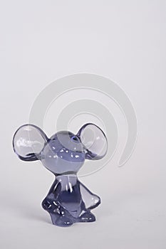 Purple glass mouse collectable photo