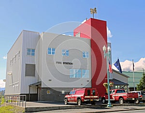 A Small Fire Station Building