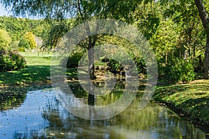 Small Fish Pond and Waterfall