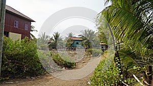 small fisherman village near kampot