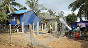 small fisherman village near kampot