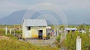 small fisherman village near kampot