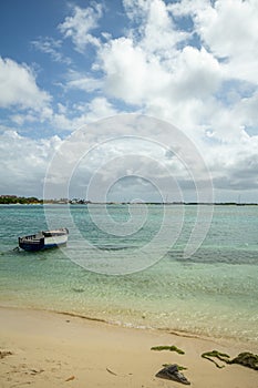 A small fishing boat in Aruba