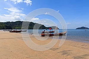 Small fishing Boat on Saidam Beach