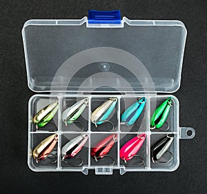 Small fishing lure for catching predatory fish in a box