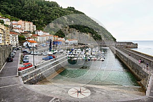 Small fishing village of elantxobe at basque country