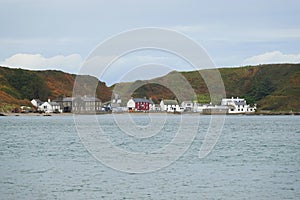 Small fishing village in North Wales