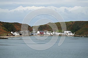 Small fishing village in North Wales