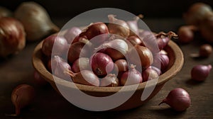 A small and flavorful shallot great for adding depth to dressings or sauces created with Generative AI