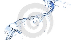 Small flow of fresh pure water