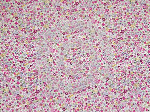 Small flower pattern as background.