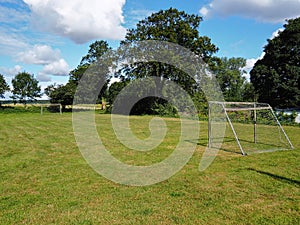 Small football soccer field for paly and training