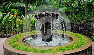 A small fountain at the park in Singapore