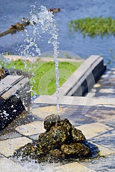 Small fountain in Petergof