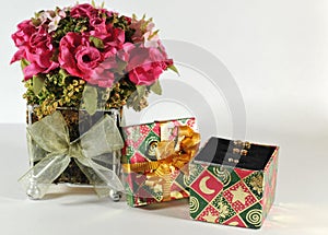 Small gift box with earrings