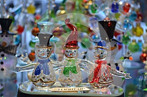 Small glass-blown figurines