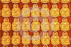 Small golden Buddha background