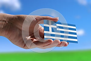 Small Greek flag