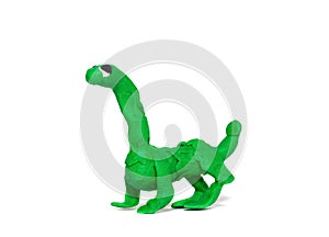 A small green dinosaur