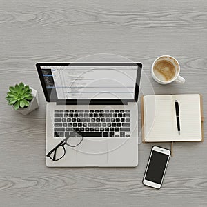 A small green succulent in a square pot is placed to the left