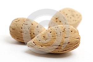 Small group of almond nuts