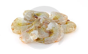 Small group of raw shrimp