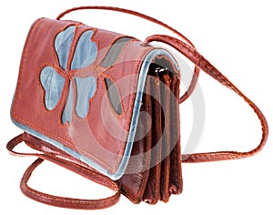 Small Handy leather woman bag