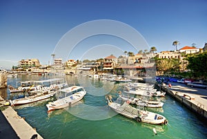 Small harbor, Byblos lebanon photo