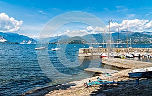 Small harbor of Cerro, situated near Laveno Mombello, on the shore of Lake Maggiore.