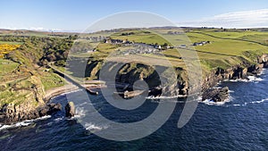 The small harbour at Latheronwheel on the coast of Caithness, Scottish Highlands