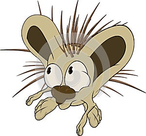 Small hedgehog. Cartoon