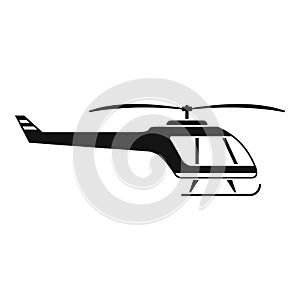Small helicopter icon, simple style