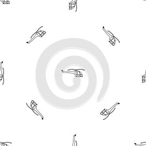 Small helicopter pattern seamless vector
