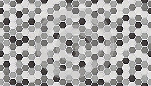 Small hexagonal tiles seamless of marble