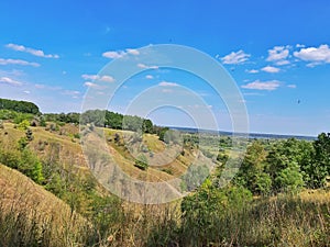 Small hill and beatiful sky