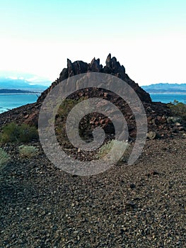 Small hill at Historic Railroad Tunnels at Lake Mead, NV