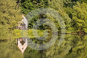 A small house by the lake photo