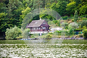 Small House on Lake Slapy, Bohemia, Czech Republic, Europe