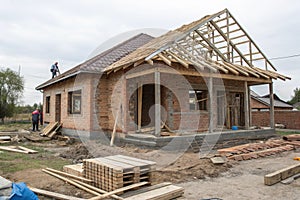 Small house under construction