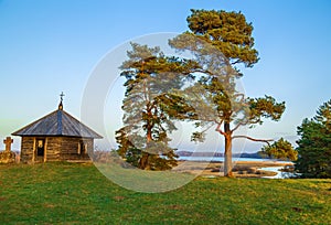 Small house under the trees