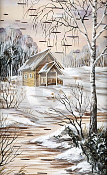 Small house in wood