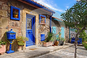 Small houses in Collioure in France