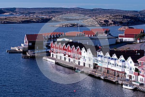 Small houses on water