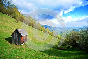 Small Hut on a Hillside photo