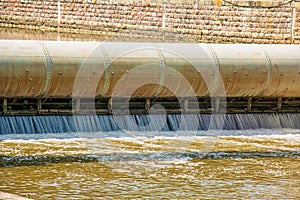 A small hydroelectric power plant in the city of Nitra in Slovakia