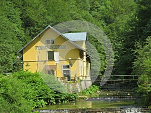 A small hydroelectric power station Munjara in the significant landscape Green whirpool / Mala hidroelektrana Munjara