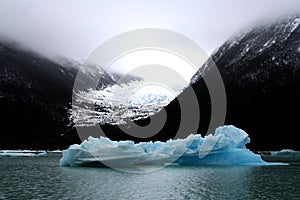 Small iceberg in Los Glaciares National Park, Argentina photo